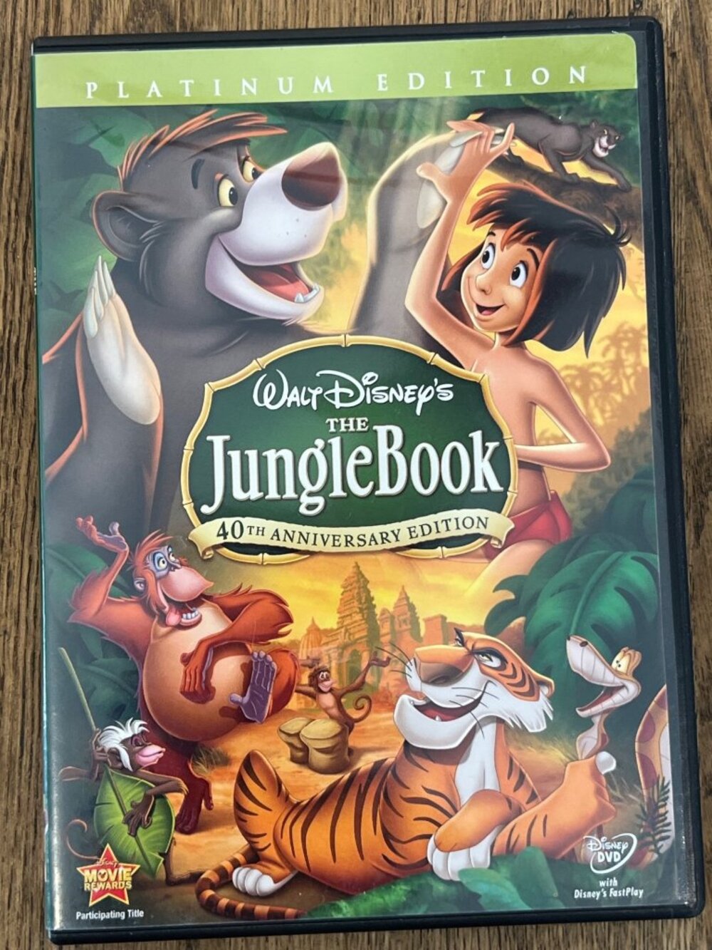 Walt Disneys The Jungle Book 40th Anniversary Platinum Edition Movie DVD Pre-Own